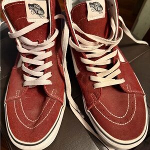 Vans Burgundy High-Top Sneakers